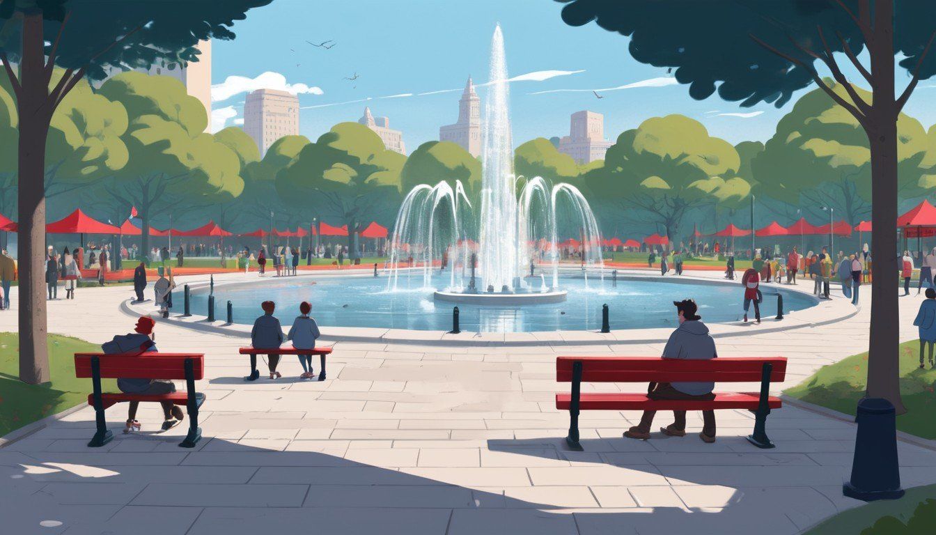 Fountain in the park